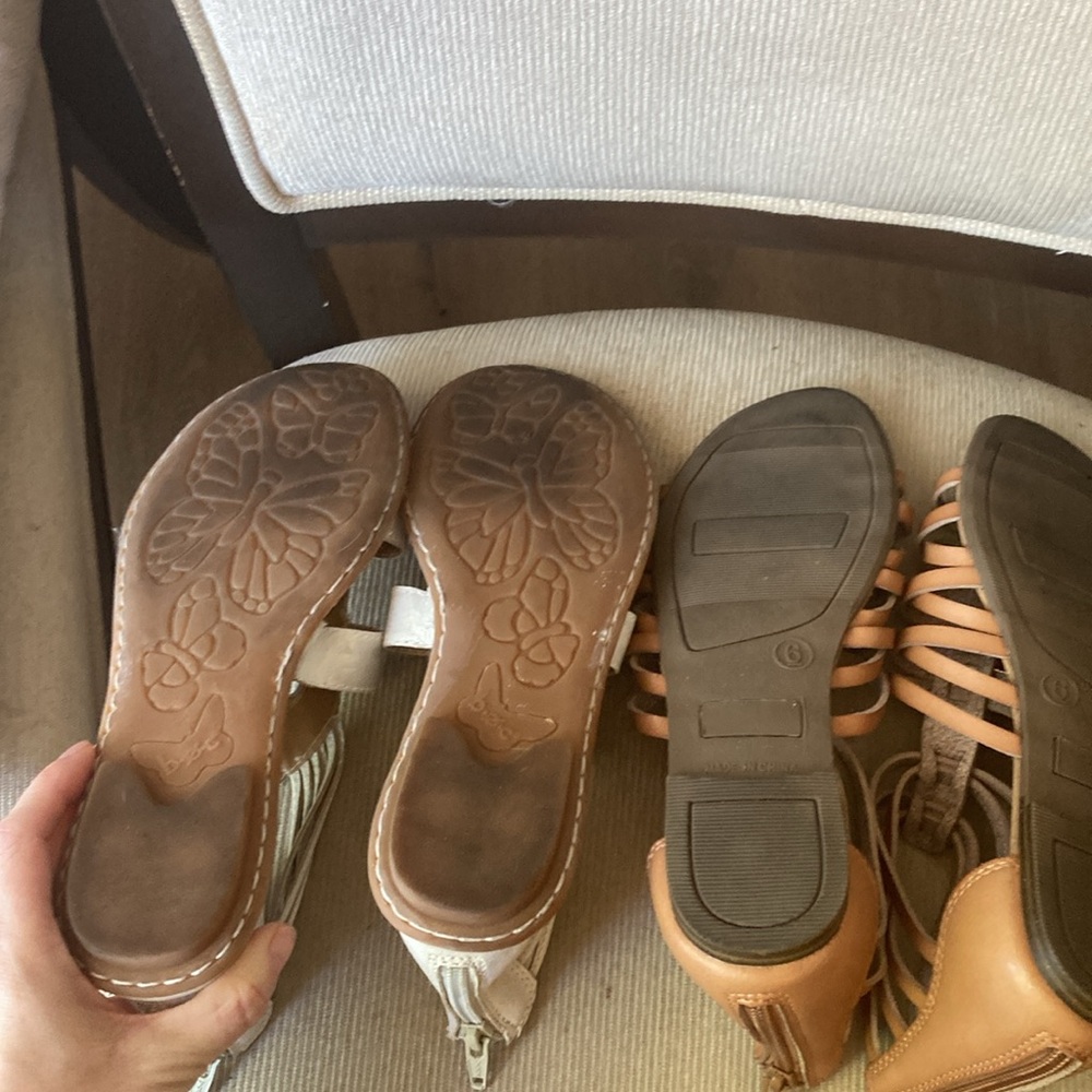 Women’s size 6, bundle of two sandals worn only once in excellent condition - Picture 6 of 11